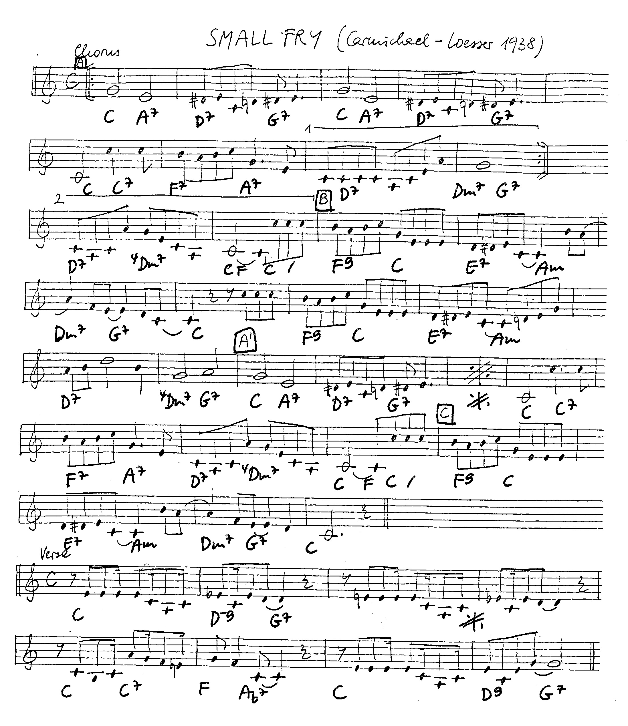 small fry leadsheet – book us for your next 20s or gatsby event